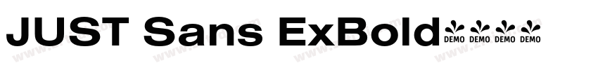 JUST Sans ExBold字体转换